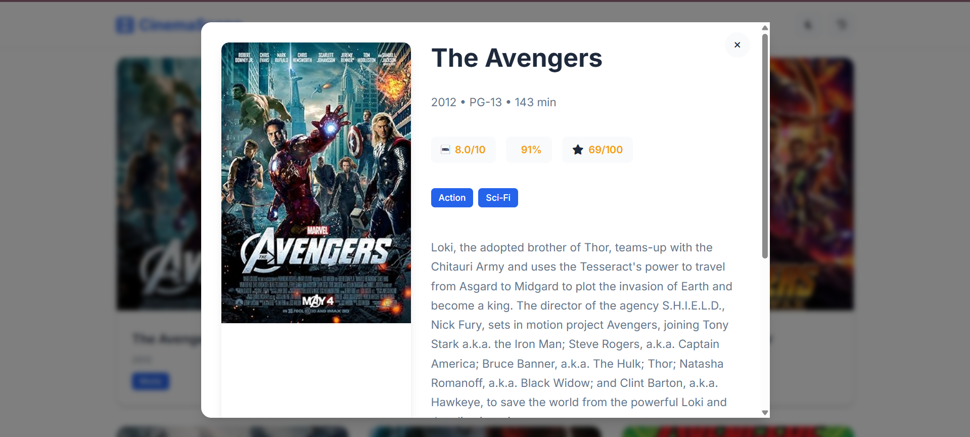 Movie Details View